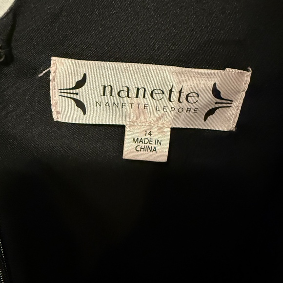 Nanette Lepore Floral-Jacquard Cocktail Dress | Fit & Flare | Size 14 - Picture 3 of 5